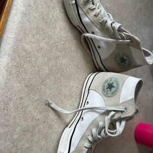 Converse White and Black High-Tops